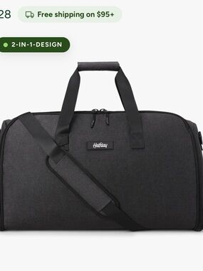 Halfday 2 in 1 Charcoal Men's Convertible Duffel Bag